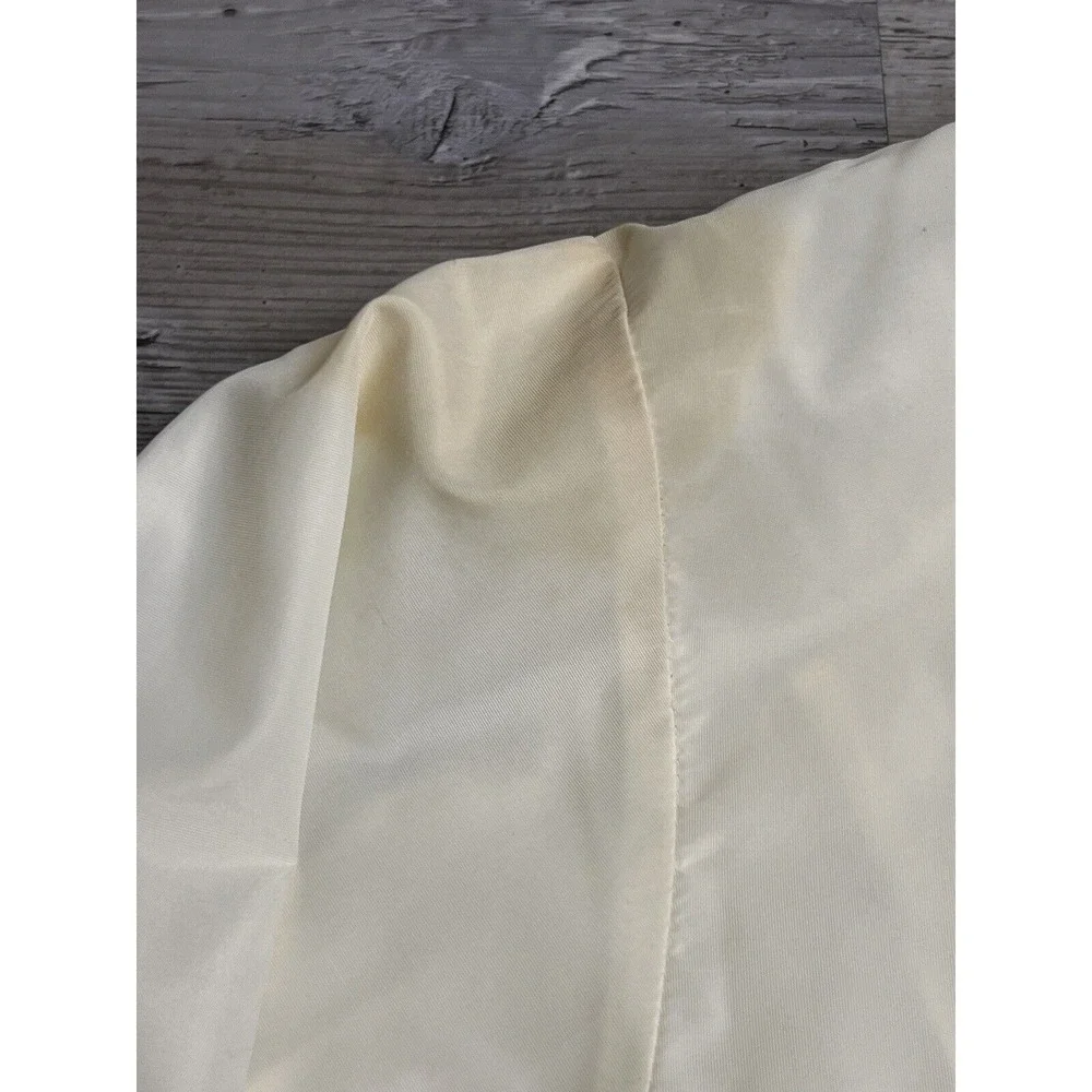 Vintage Windbreaker Coach Jacket XL Lined Baggy White Boxy Cropped Oversized 60s